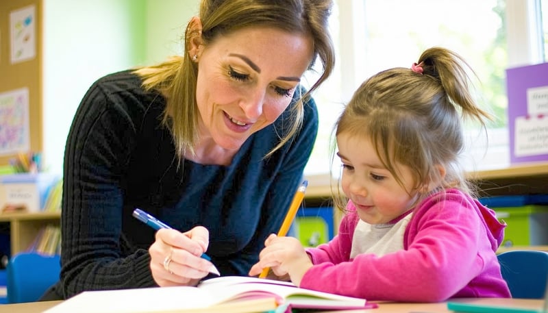 Experienced tutor providing one-to-one tuition to a primary school student in Cornwall